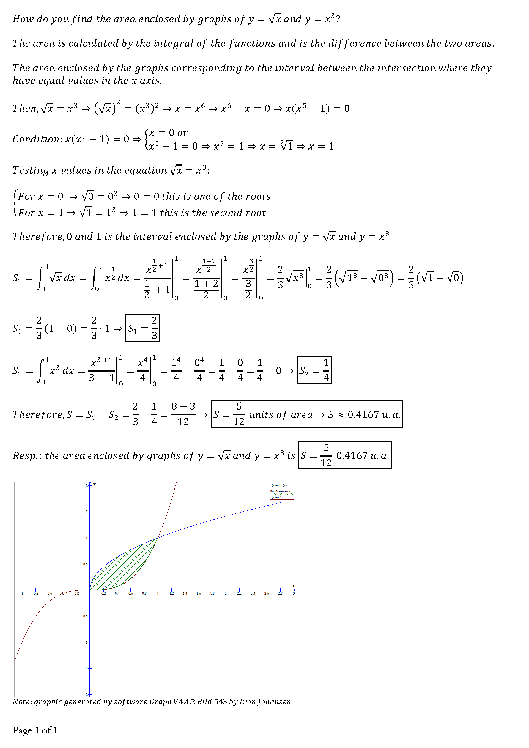 how-do-you-find-the-area-enclosed-by-graphs-of-y-sqrt-x-and-y-x-3